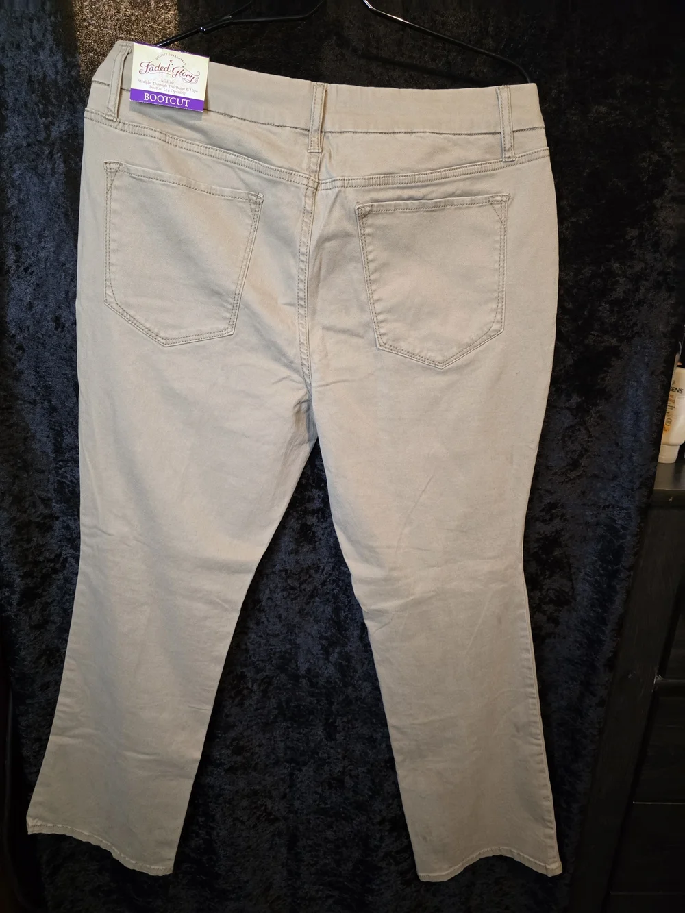 Faded Glory Women’s Boot Cut Jeans - Taupe - Picture 2 of 3